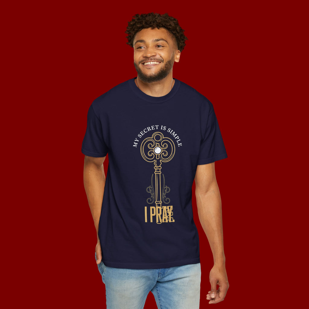 I Prae Key Graphic T-Shirt — 'My Secret Is Simple' Vintage Key Tee