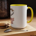 Accent Coffee Mug — "Faith Makes the Impossible Possible" Inspirational Ceramic Mug