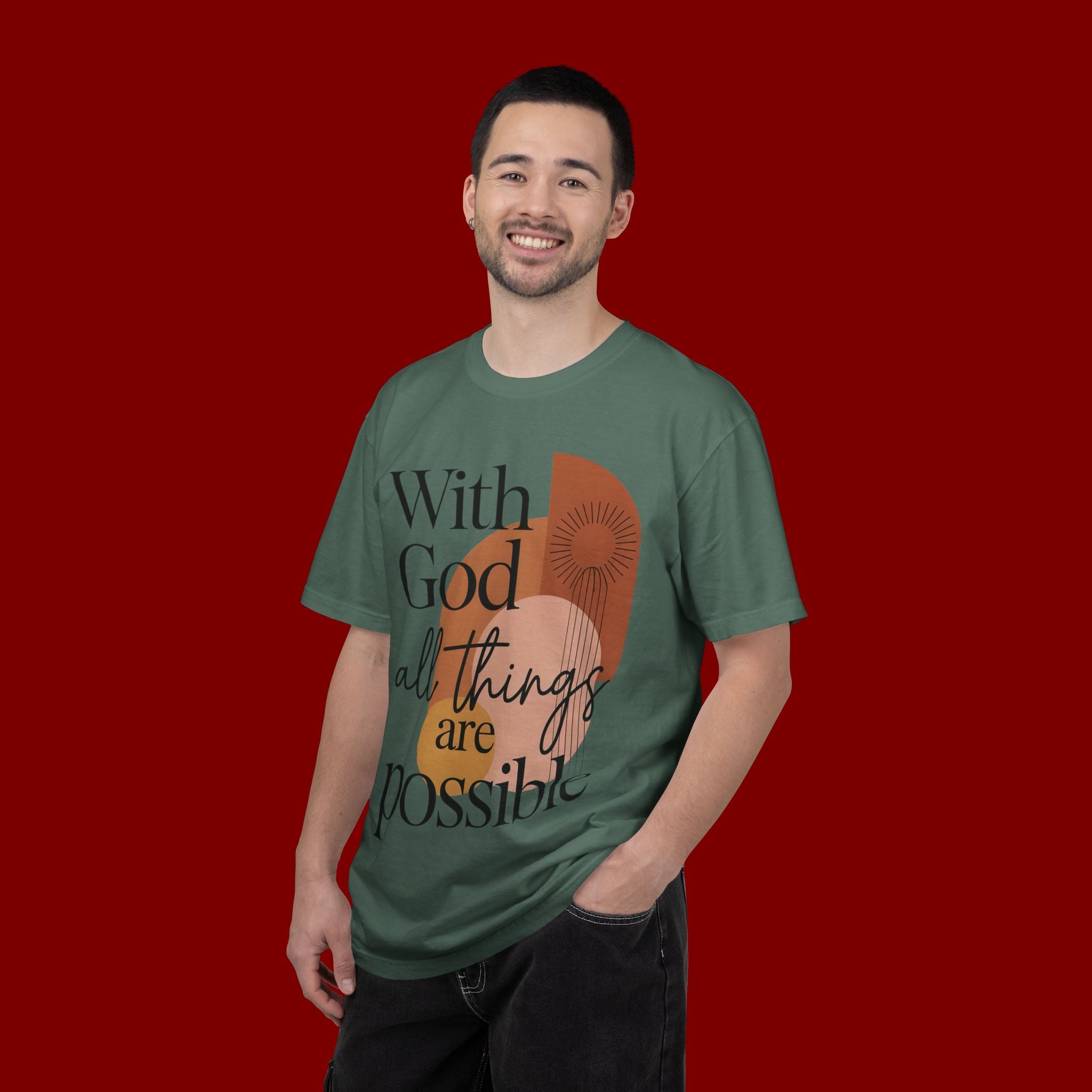 With God All Things Are Possible Christian T-Shirt
