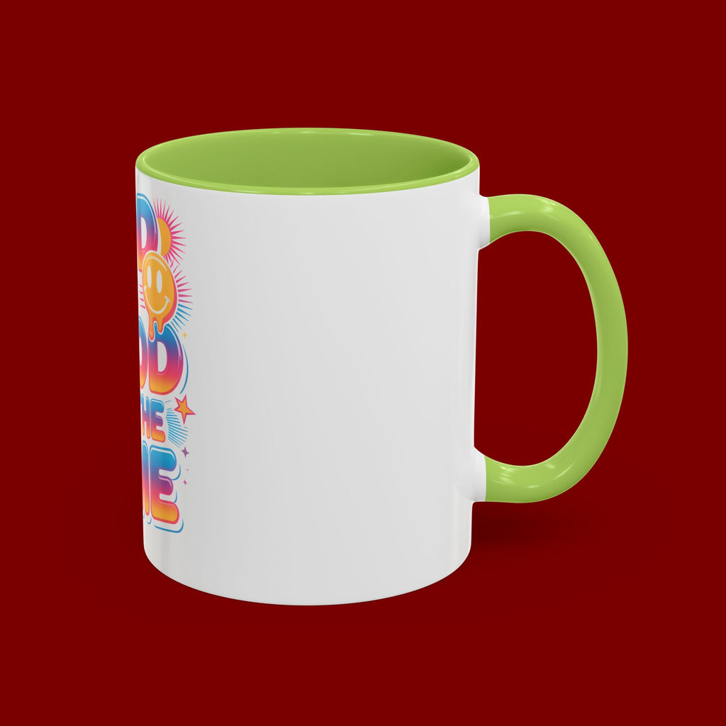 God Is Good All The Time Accent Coffee Mug — Inspirational Christian Coffee Cup (11/15oz)