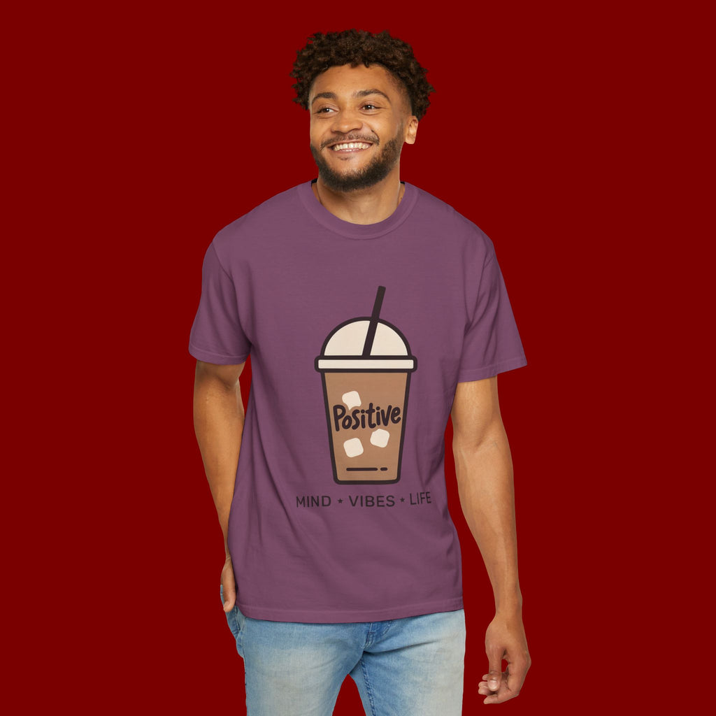 Positive Iced Coffee T-Shirt — Mind • Vibes • Life Graphic Tee