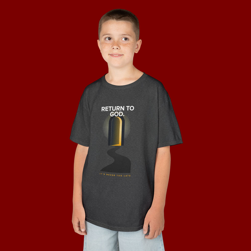 Kids T‑Shirt — "Return to God" Spiritual Graphic Tee