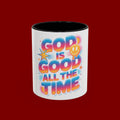 God Is Good All The Time Accent Coffee Mug — Inspirational Christian Coffee Cup (11/15oz)
