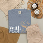 Faith T-Shirt — "With God, every hardship brings ease" Inspirational Christian Tee