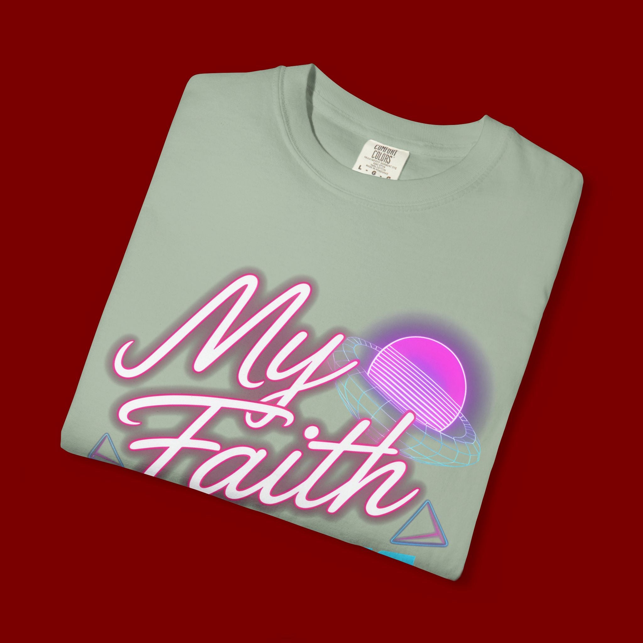 Faith T-Shirt — "My Faith in God Is Solid" Retro Graphic Tee