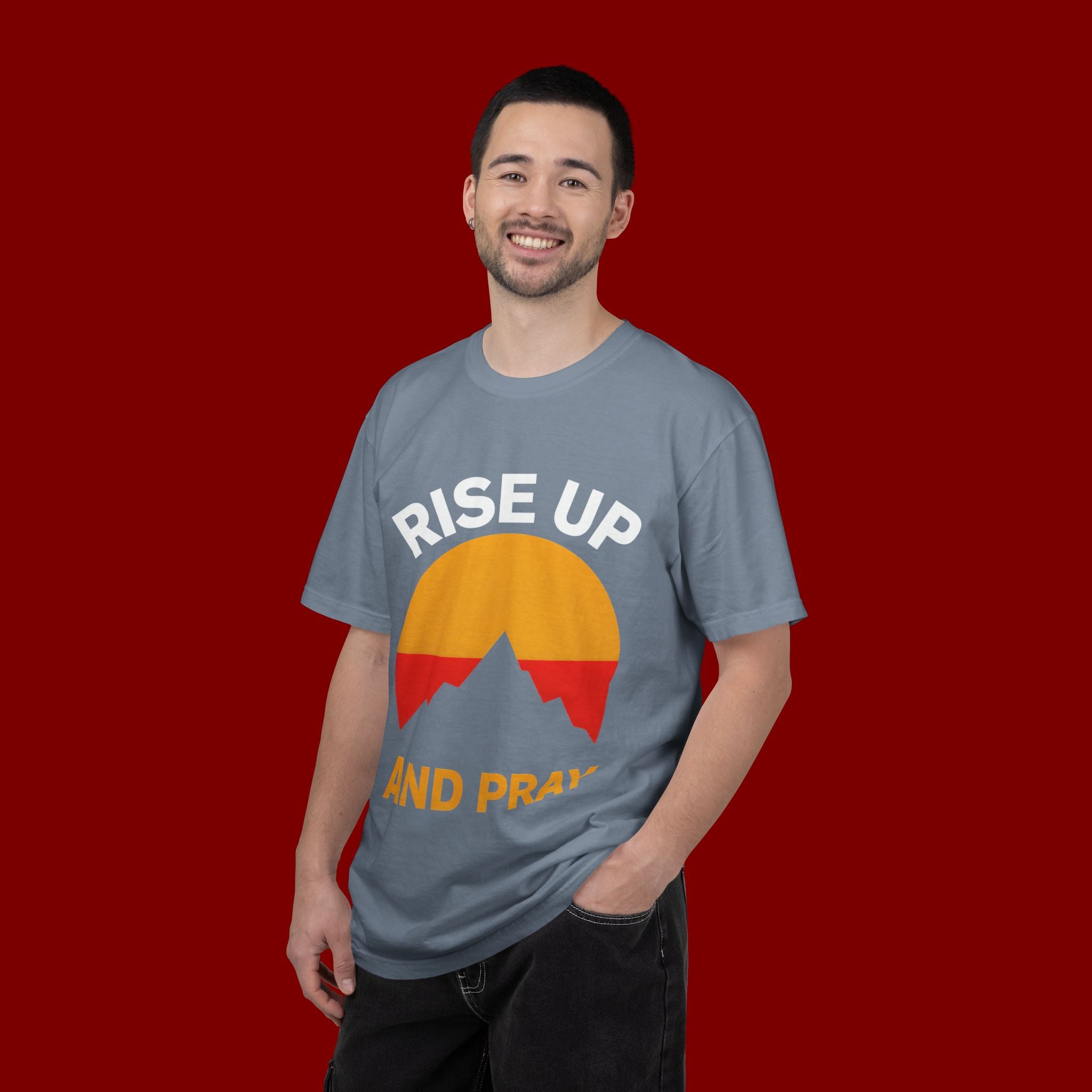 And Pray Mountain Sunset T-Shirt