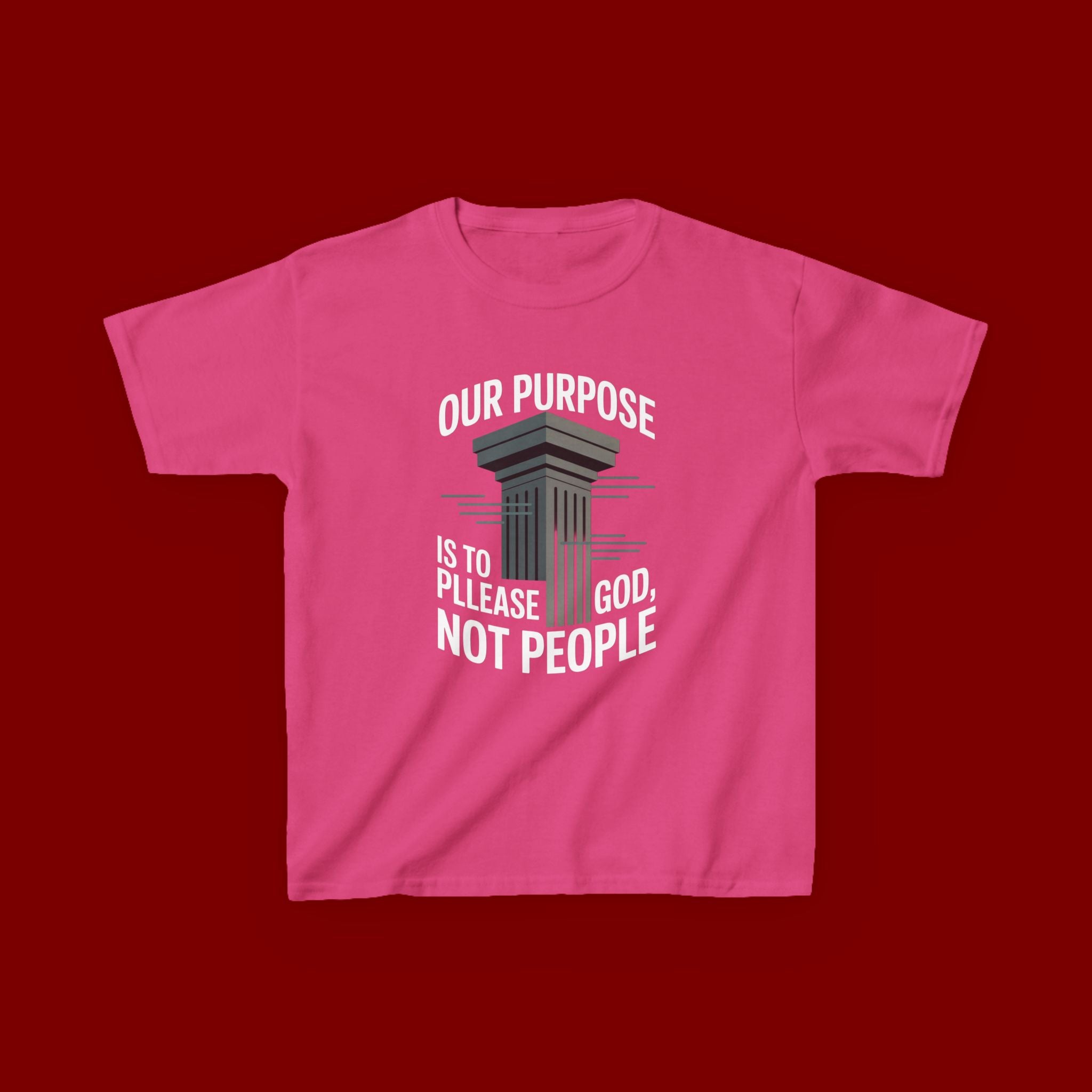 Kids T-Shirt — "Our Purpose Is To Please God, Not People" Faith Graphic Tee