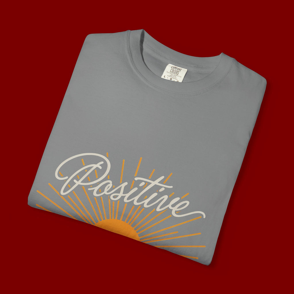 Positive Sunset T-Shirt — "Positive" Mind • Vibes • Life Motivational Tee