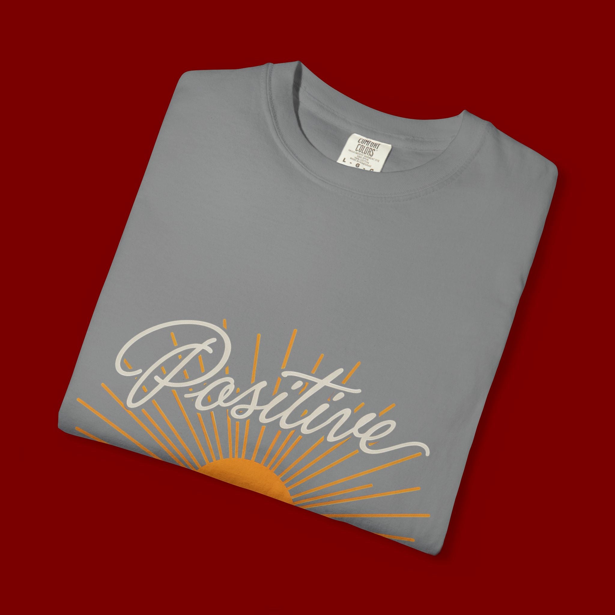 Positive Sunset T-Shirt — "Positive" Mind • Vibes • Life Motivational Tee