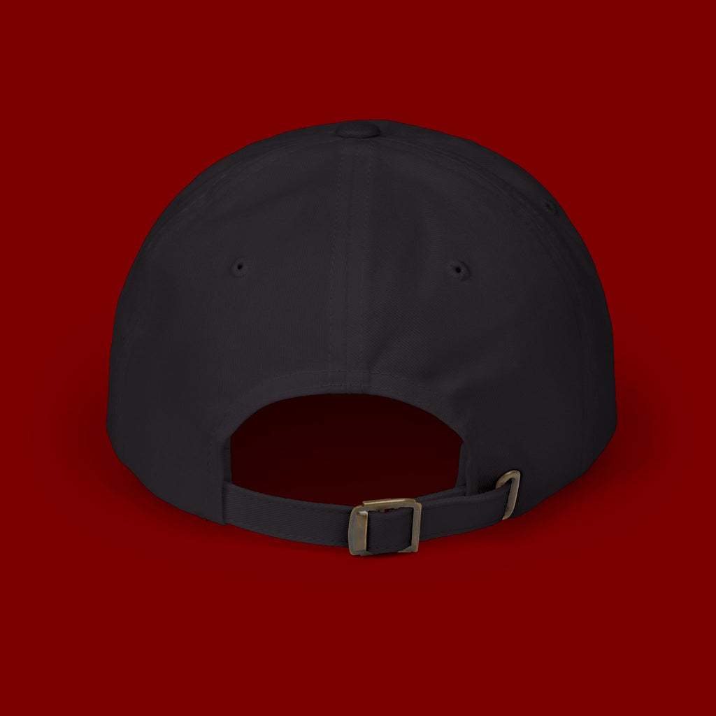 Dad Cap — Minimal Green Plant Drip Embroidered Hat