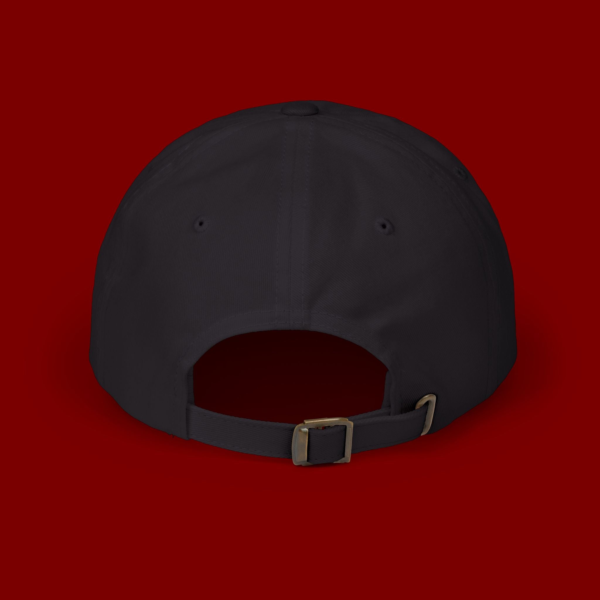 Dad Cap — Minimal Green Plant Drip Embroidered Hat