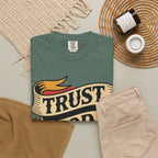 Trust God, Bro T-Shirt — Retro Ribbon Faith Tee