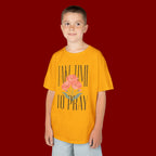 Kids Tee — "Take Time to Pray" Floral Christian Shirt