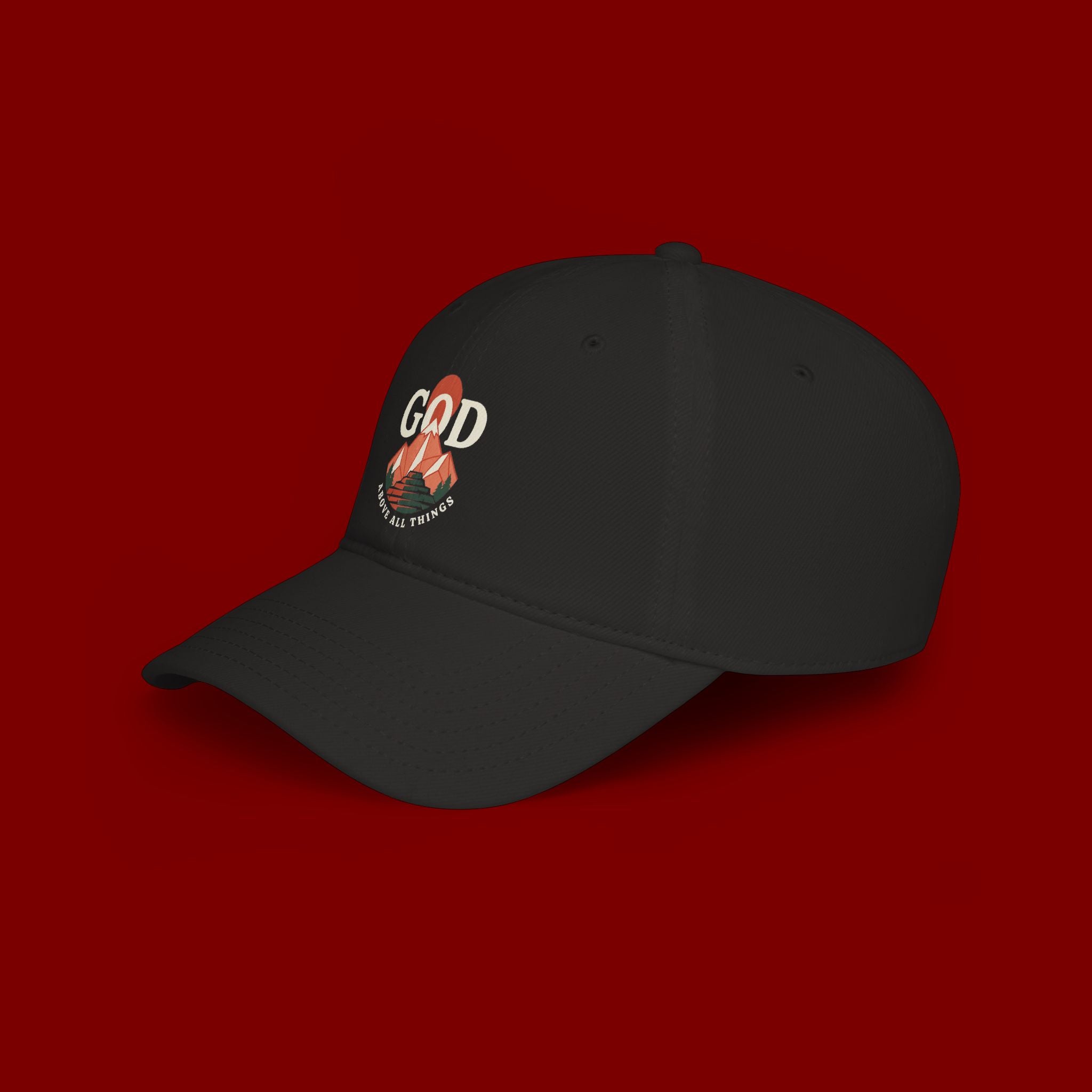 God Above All Things Embroidered Baseball Cap