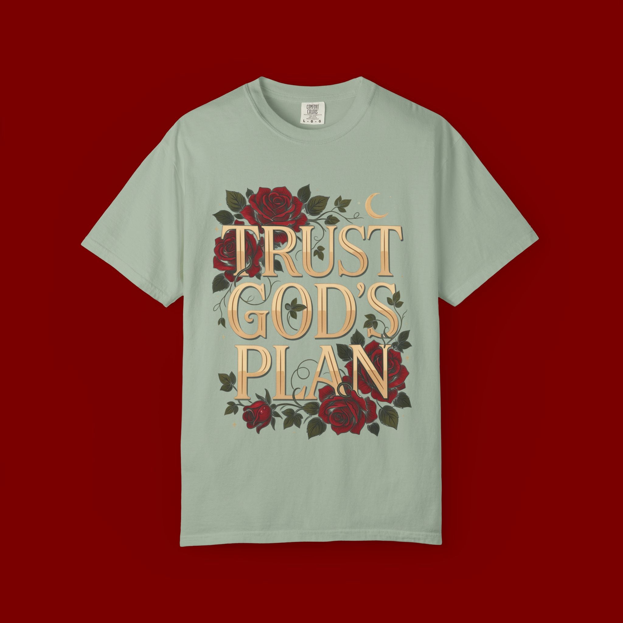 Trust God's Plan Floral T-Shirt — Inspirational Christian Tee