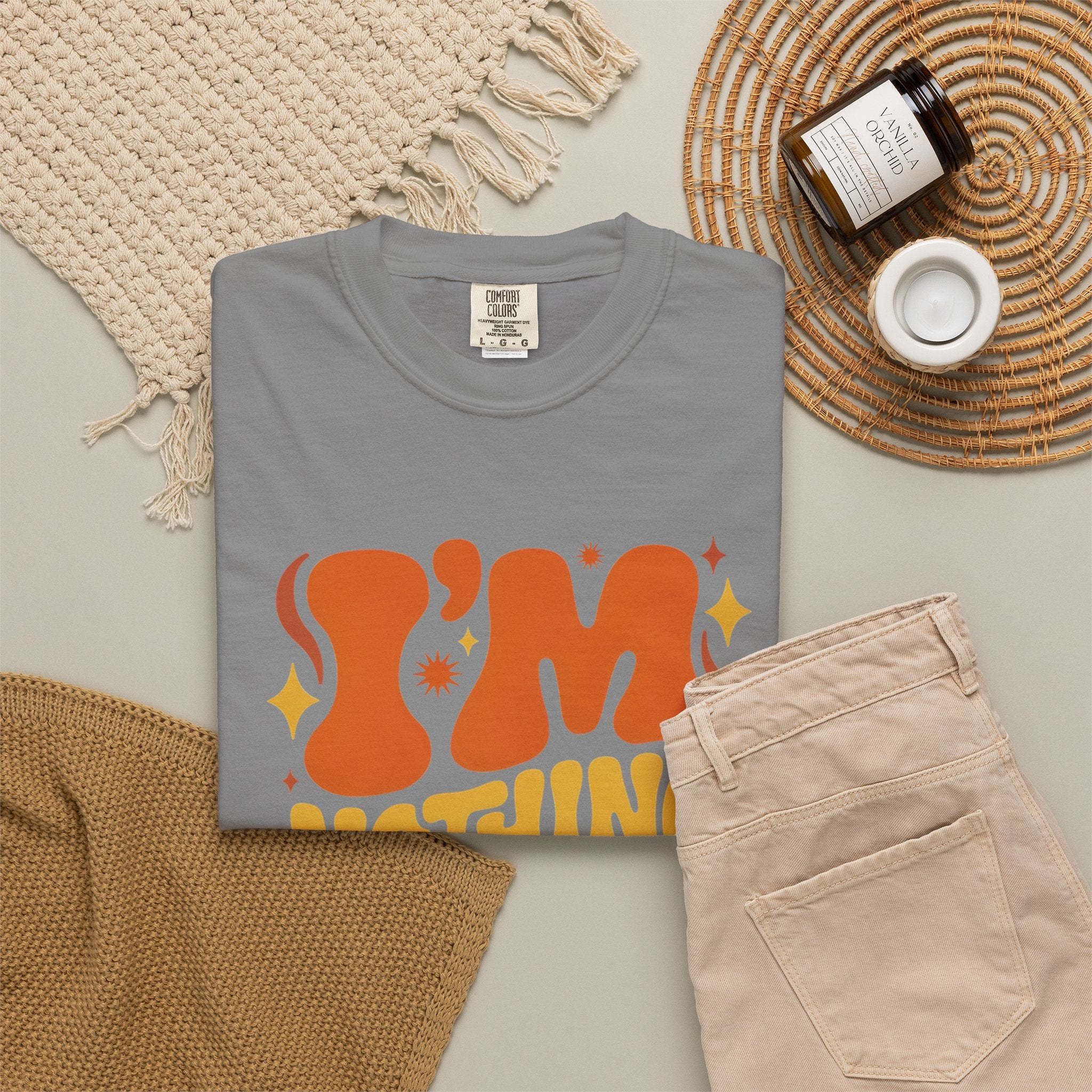 I'm Nothing Without God Retro Graphic T-Shirt