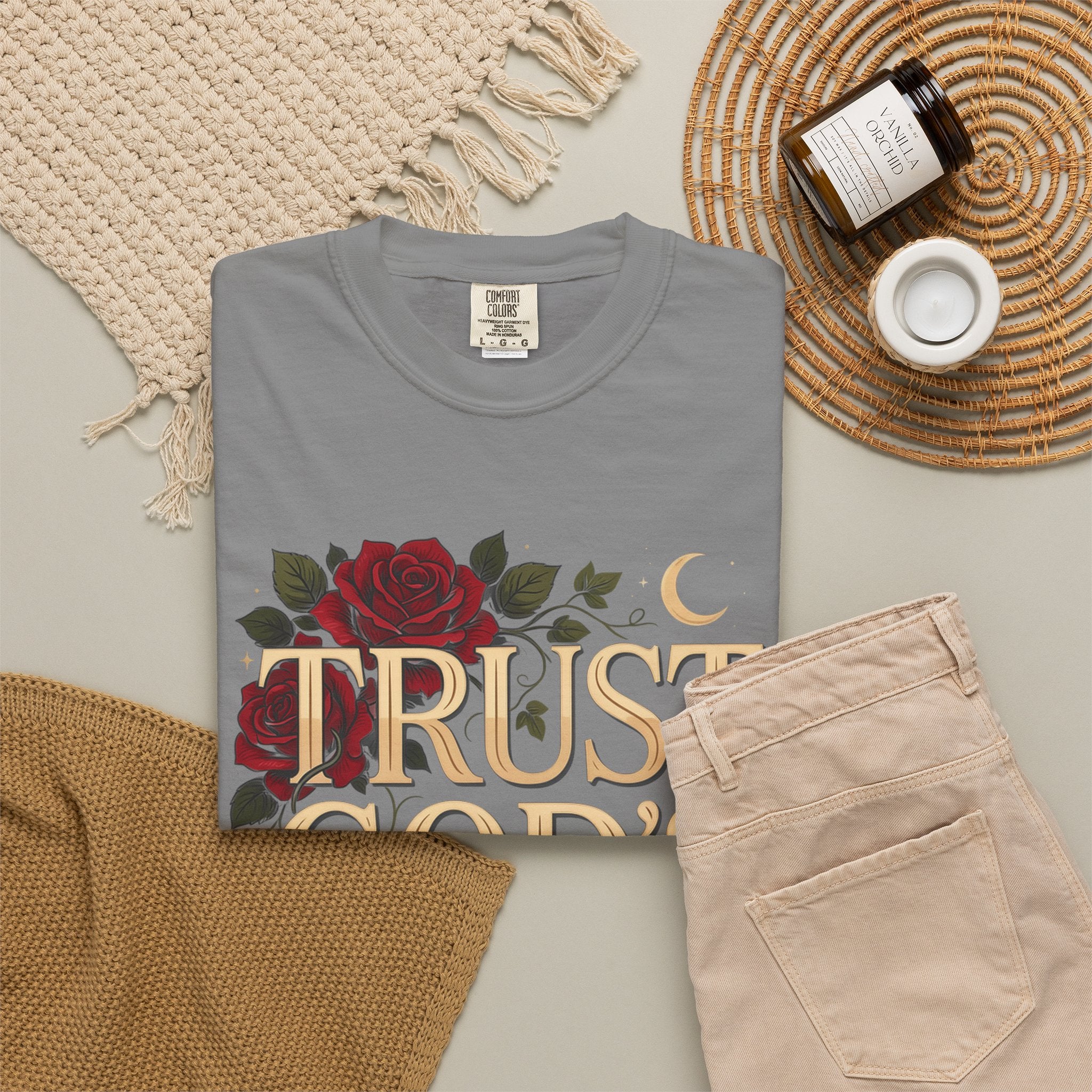 Trust God's Plan Floral T-Shirt — Inspirational Christian Tee