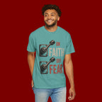 Faith On, Fear Off T-Shirt — Inspirational Christian Graphic Tee