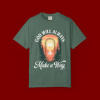 Make a Way Christian T-Shirt — 'God Will Always Make a Way' Sunset Faith Tee