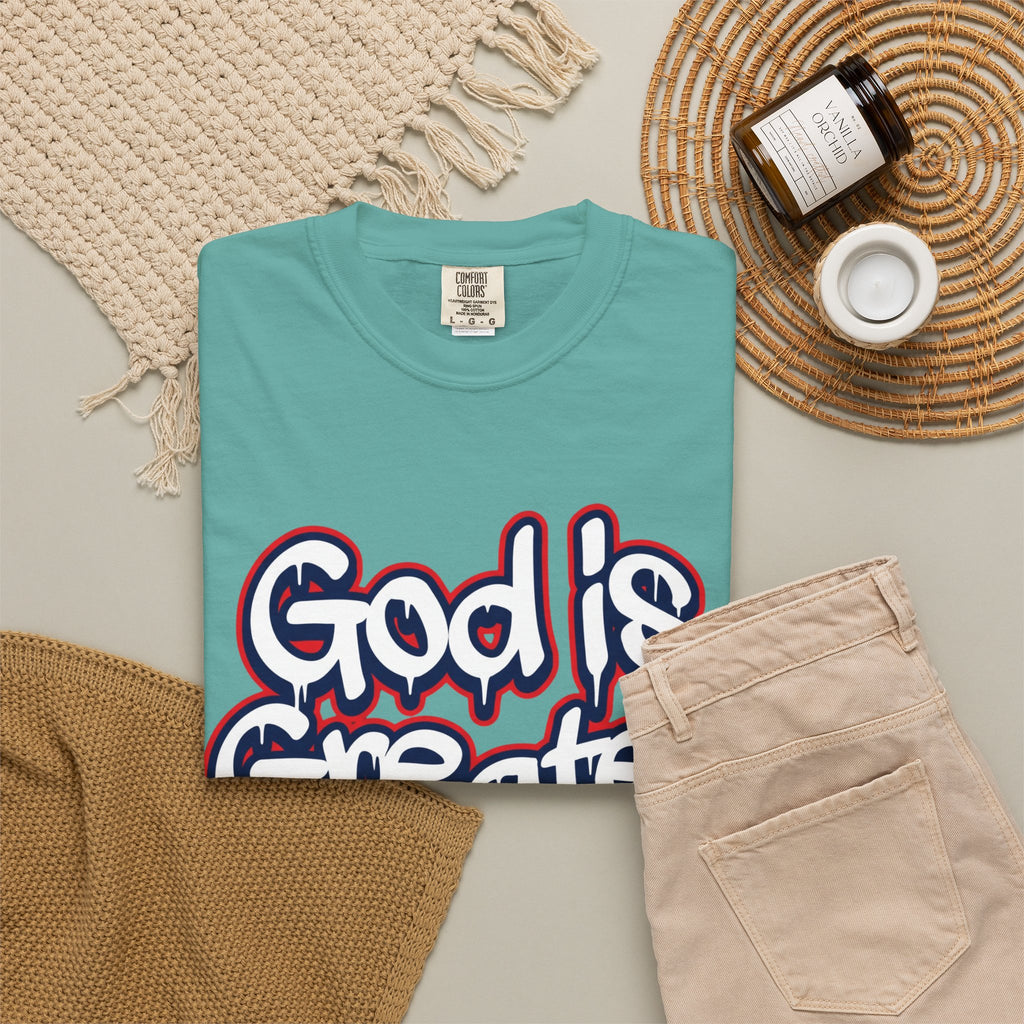 God Is Greater American Flag T-Shirt