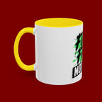 Accent Coffee Mug — "Fueled by Faith Not Fear" Inspirational Ceramic Mug (11/15 oz)