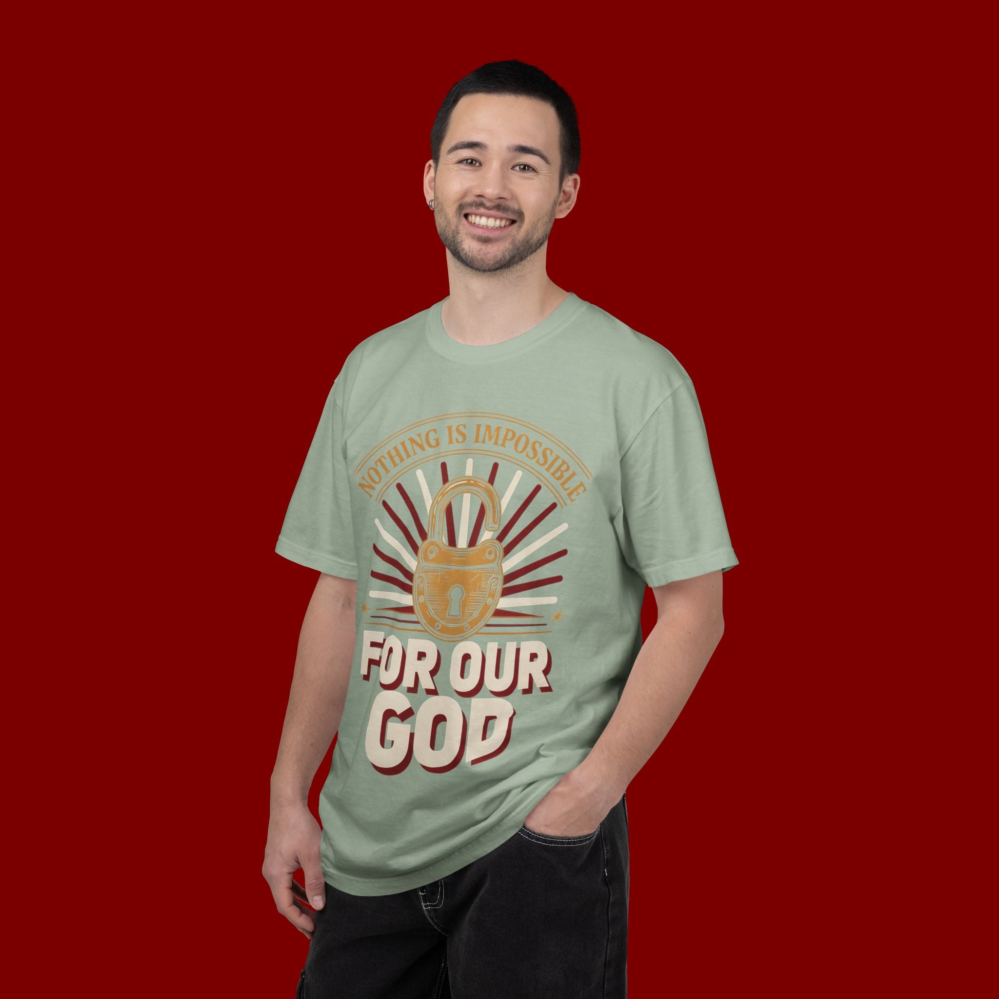 Nothing Is Impossible For Our God T-Shirt — Christian Faith Graphic Tee