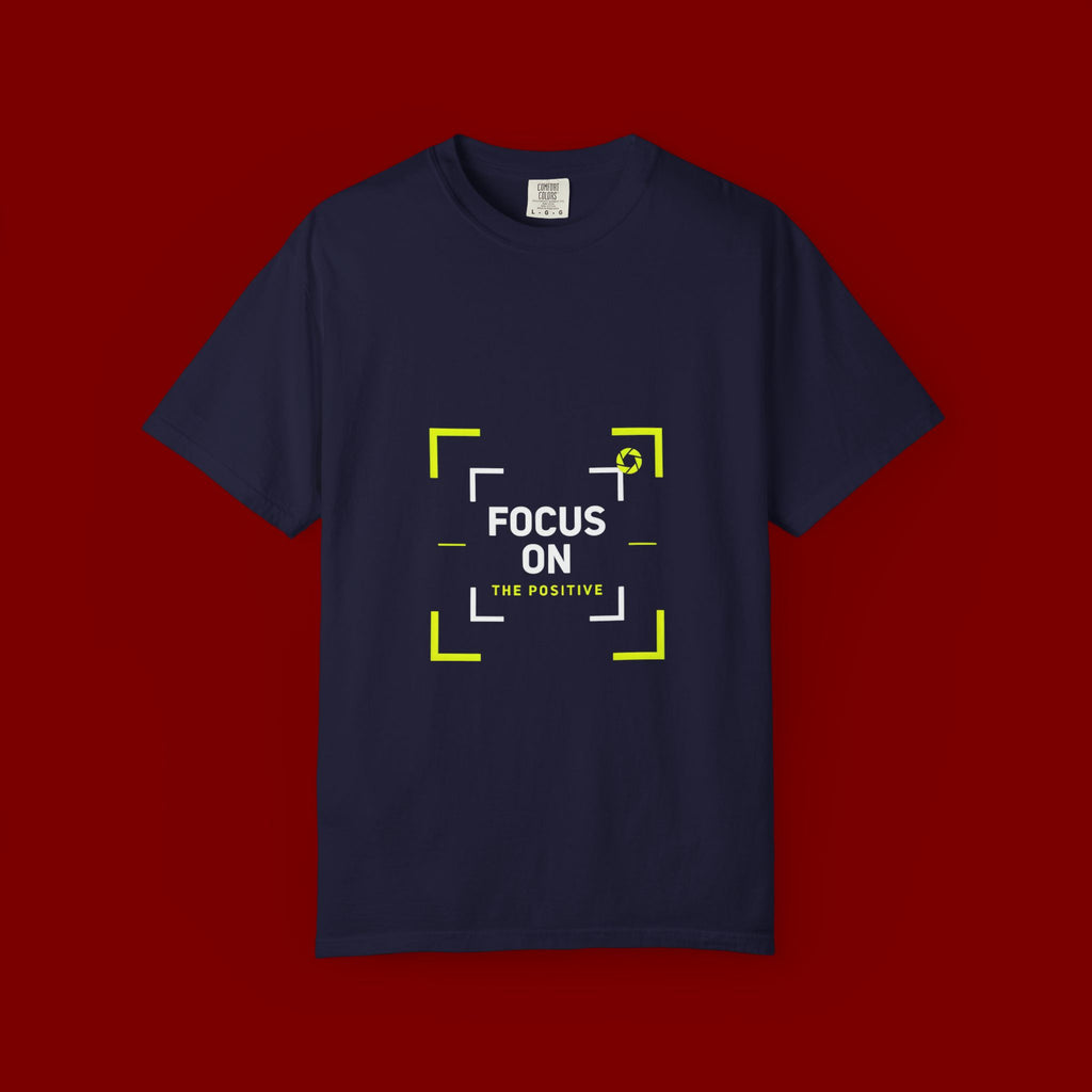 Minimalist 'Smile Frame' T-Shirt — Neon Accent Graphic Tee
