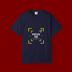 Minimalist 'Smile Frame' T-Shirt — Neon Accent Graphic Tee