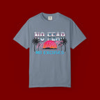 No Fear, No Excuses T-Shirt — Retro Sunset Palm Graphic Tee