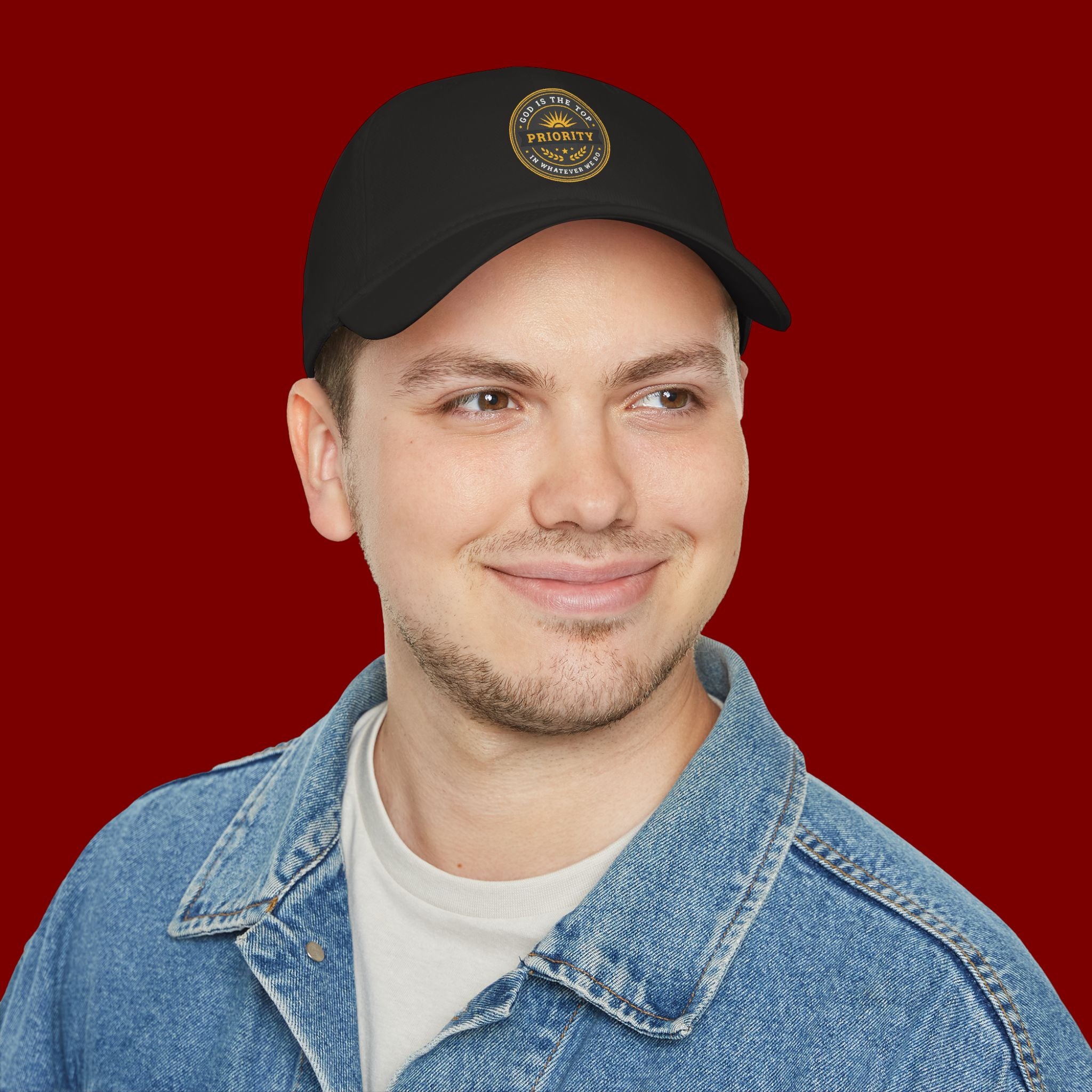 Baseball Cap — "God Is The Top Priority" Emblem Hat