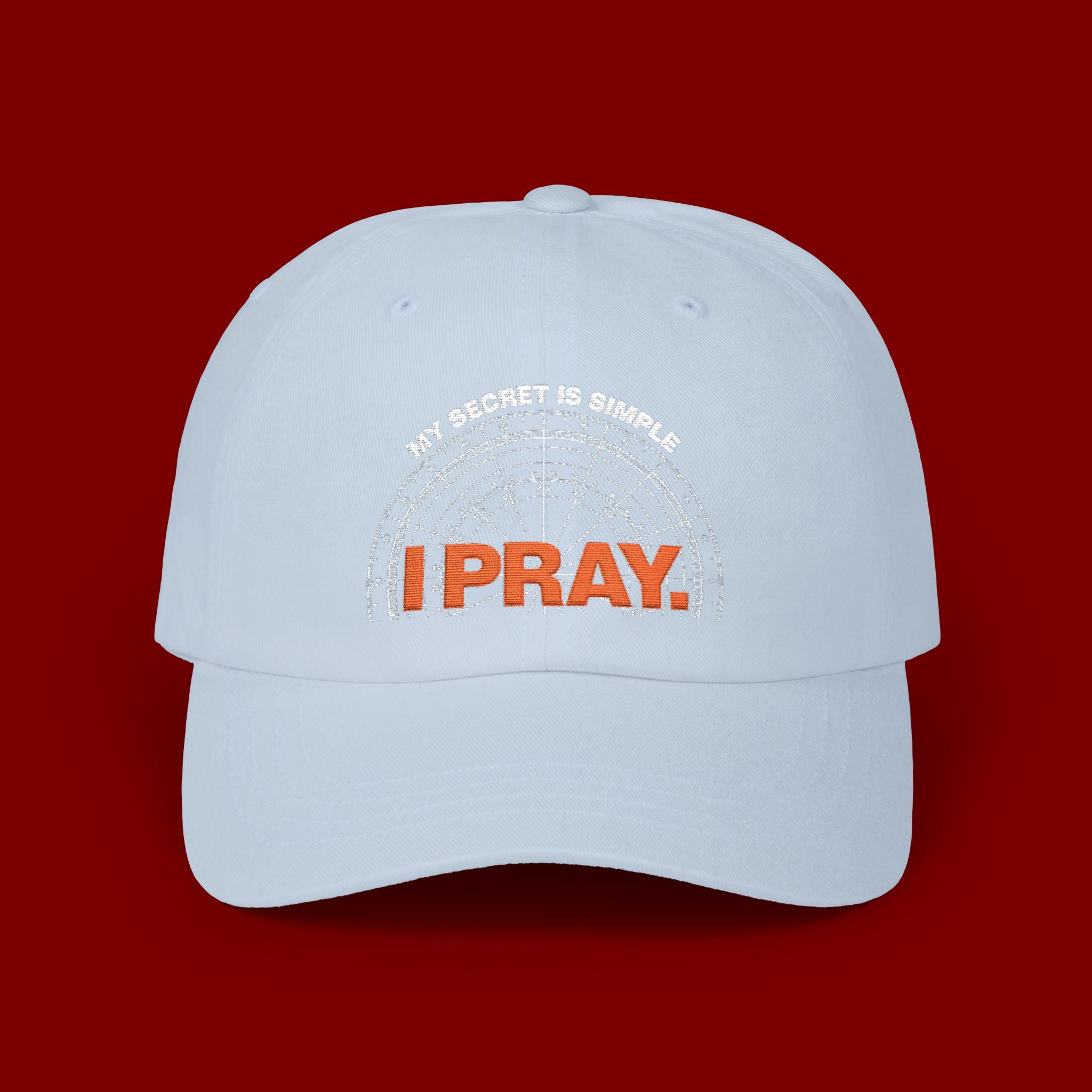I PRAY Dad Cap — Embroidered Faith Baseball Hat
