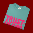 Trust in God T-Shirt — Retro Pink Faith Graphic Tee