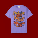Positive Mind Positive Vibes Positive Life T-Shirt — Retro Daisy Graphic Tee