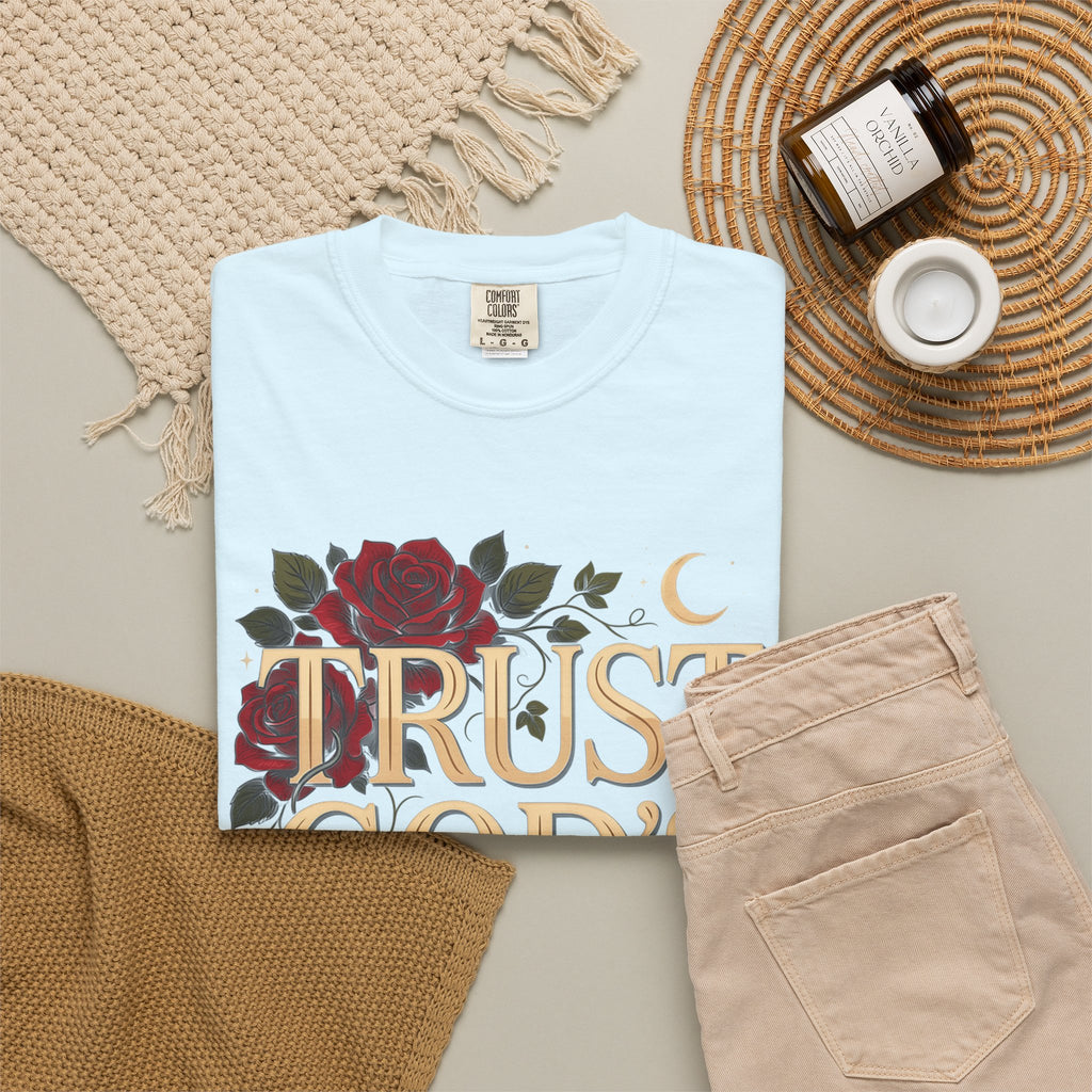 Trust God's Plan Floral T-Shirt — Inspirational Christian Tee