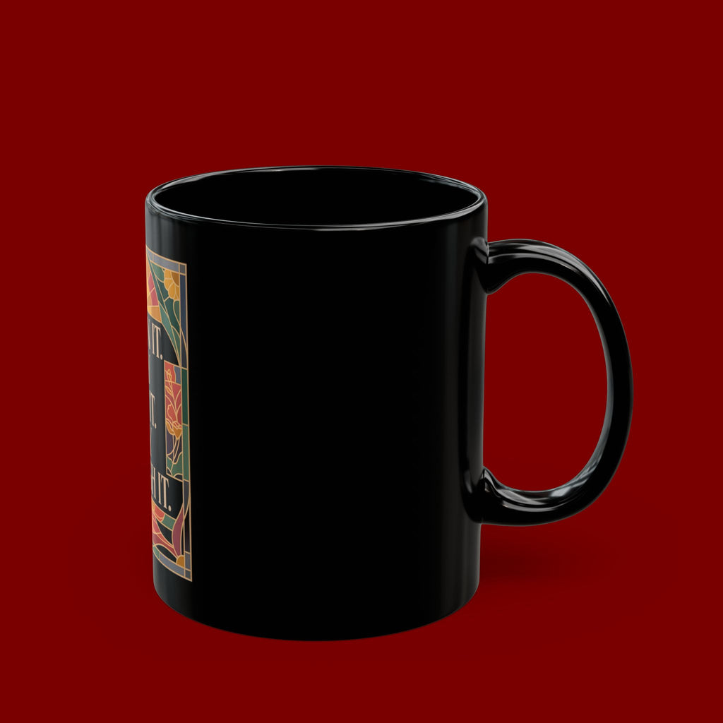 Prayer Mug — "Pray On It, Pray Over It, Pray Through It" Inspirational Coffee Cup