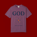 God Above All Things T-Shirt — Faith Graphic Tee with Cosmic Design