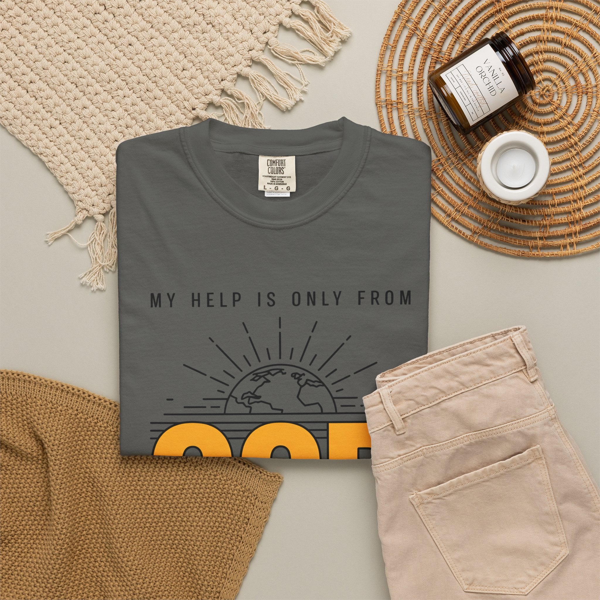 God The Creator T-Shirt — My Help Is Only From God Faith Tee