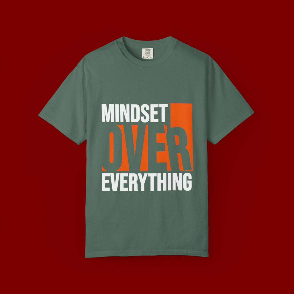 OVER Block Graphic T-Shirt — Bold Orange Minimalist Tee