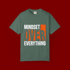 OVER Block Graphic T-Shirt — Bold Orange Minimalist Tee