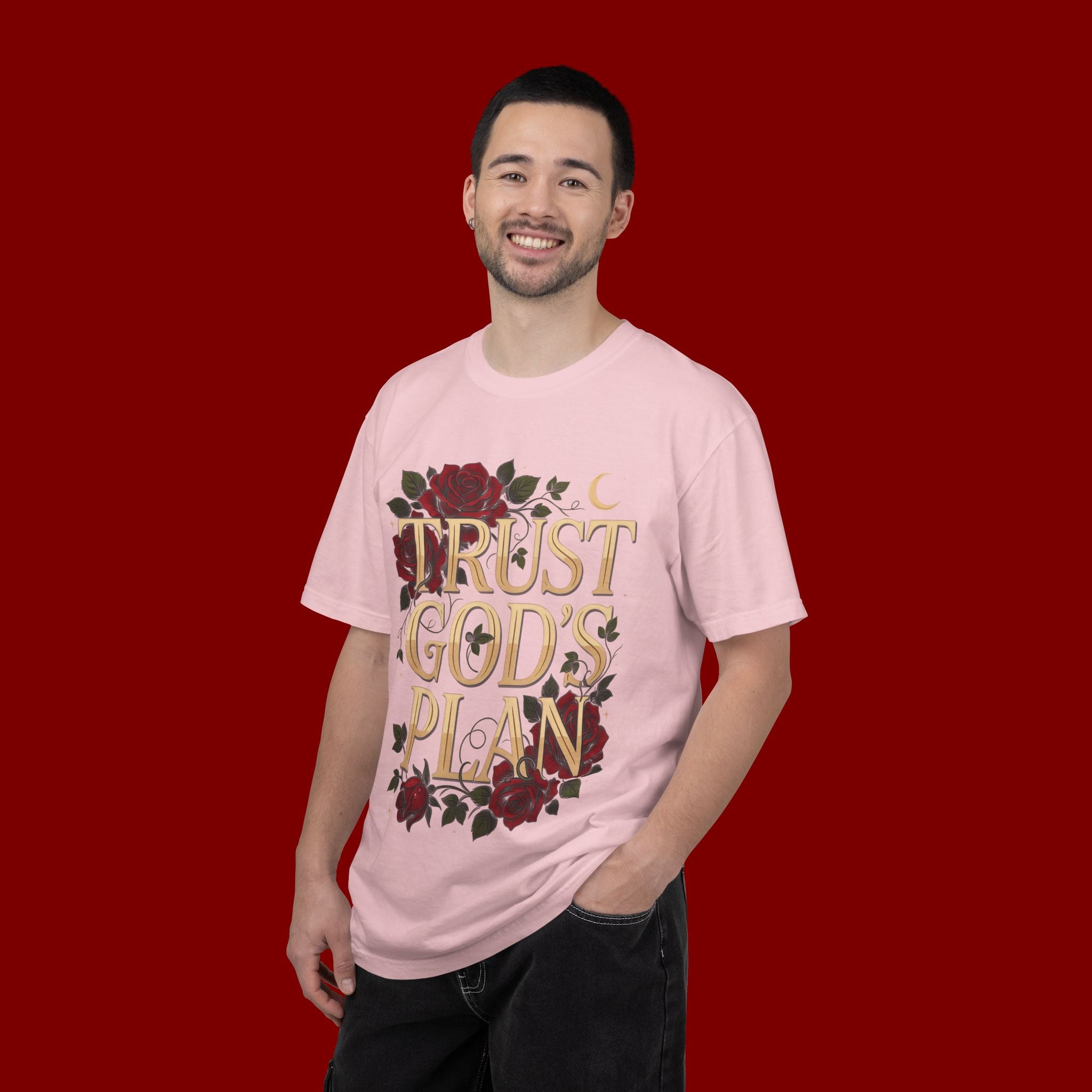 Trust God's Plan Floral T-Shirt — Inspirational Christian Tee