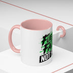 Accent Coffee Mug — "Fueled by Faith Not Fear" Inspirational Ceramic Mug (11/15 oz)