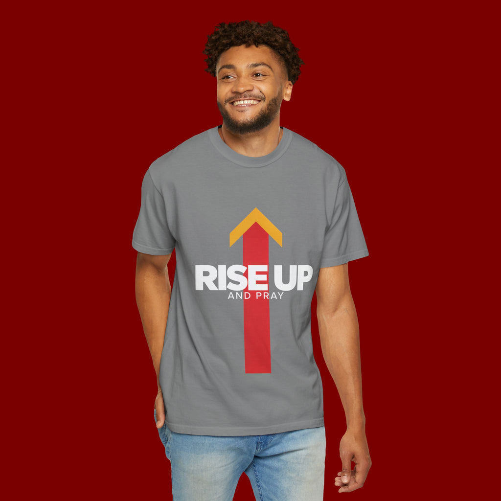 Arrow Up Graphic T-Shirt — Bold Upward Arrow Design