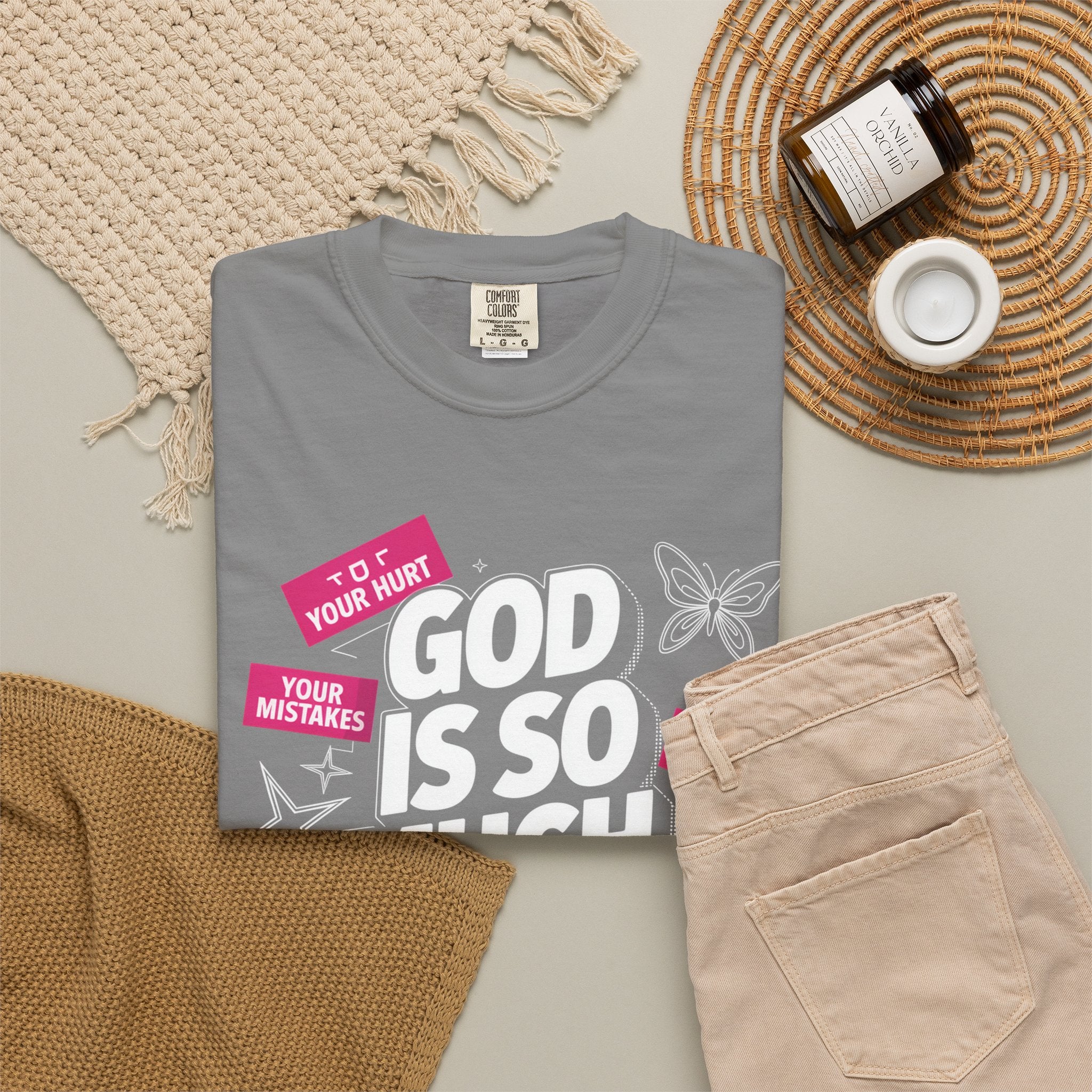 God Is So Much Bigger Than T-Shirt — Inspirational Christian Faith Graphic Tee
