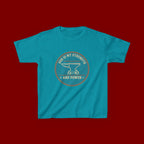 Kids Tee — "God Is My Strength and Power" Anvil & Anvil-Forge Christian Youth Shirt
