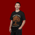 God Is My Strength T-Shirt — Tree Faith Graphic Tee