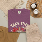 Take Time to Pray T‑Shirt — Vintage Pocket Watch & Roses Spiritual Tee