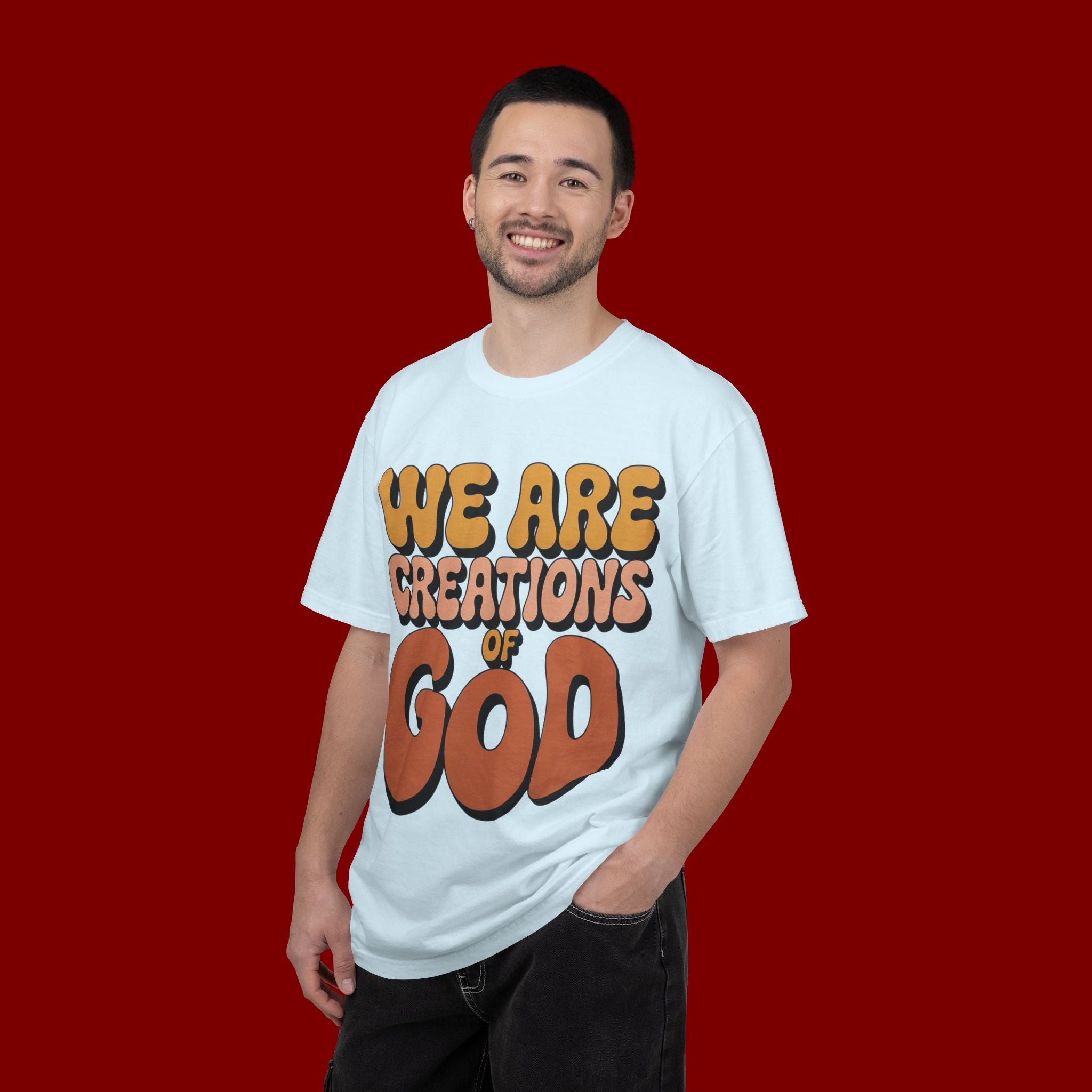 We Are Creations of God T-Shirt — Retro Faith Graphic Tee