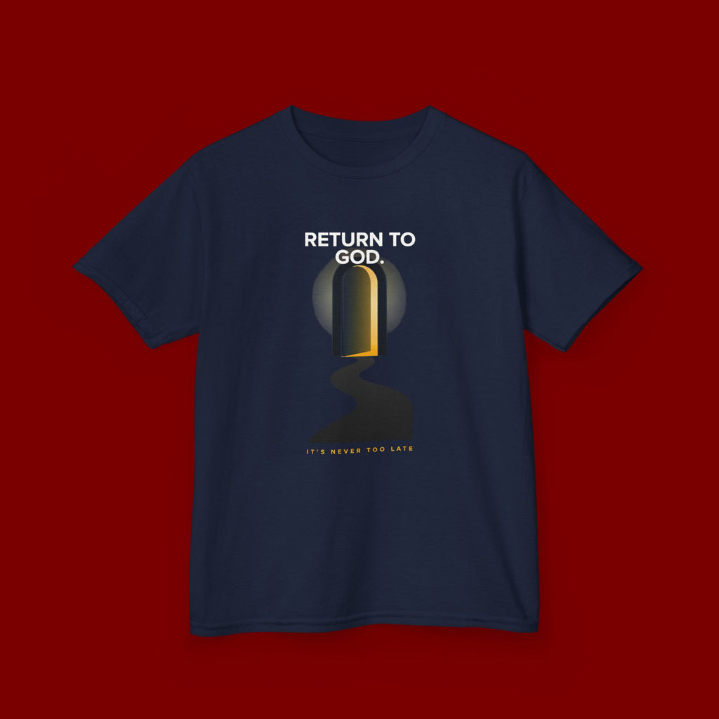 Kids T‑Shirt — "Return to God" Spiritual Graphic Tee