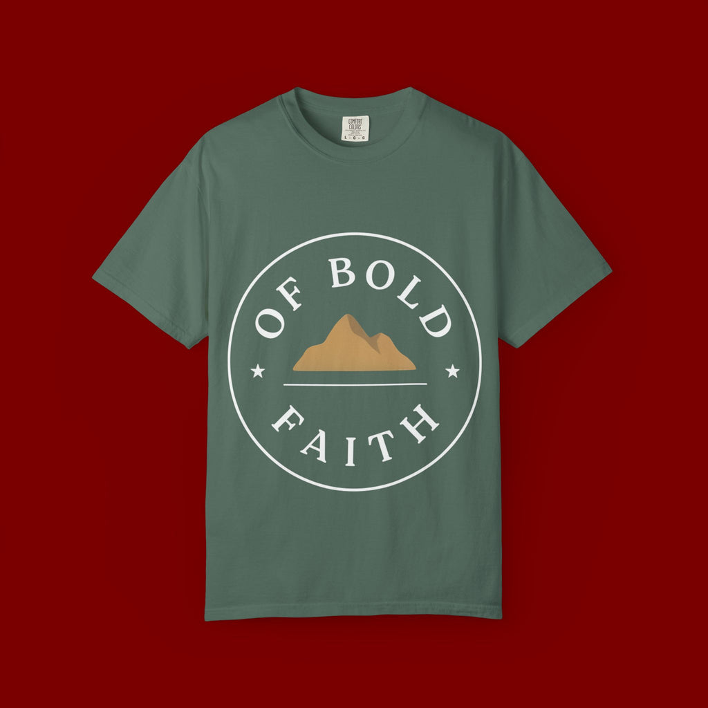 Of Bold Faith T-Shirt — Christian Mountain Faith Tee