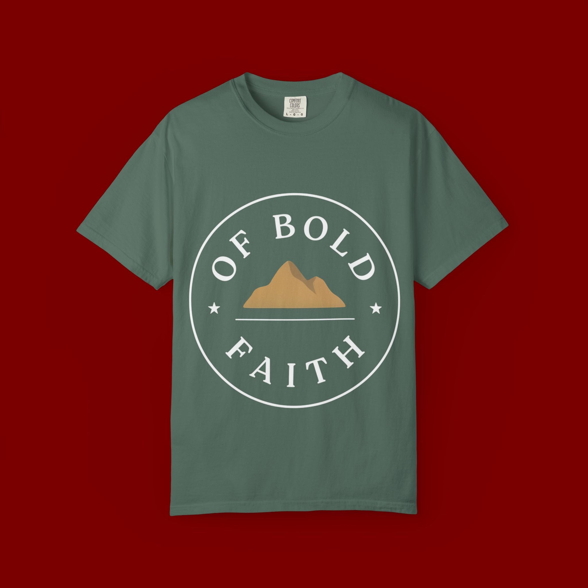 Of Bold Faith T-Shirt — Christian Mountain Faith Tee